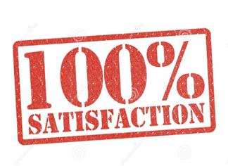 100% Satisfaction sticker